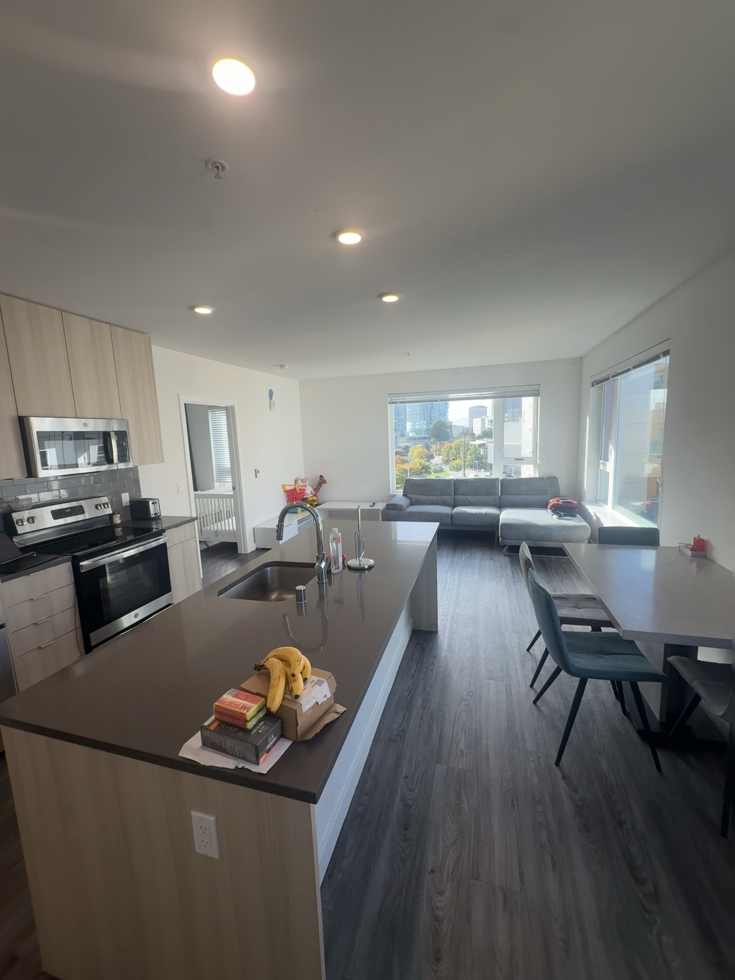Open-plan living room after a Cenlora clean